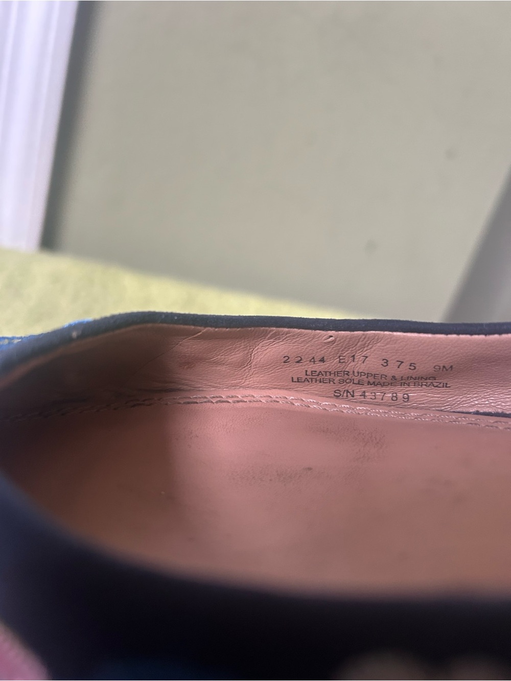 Tory Burch Rosemont Navy Floral Embroidered Pointed Toe Flats - Picture 12 of 15